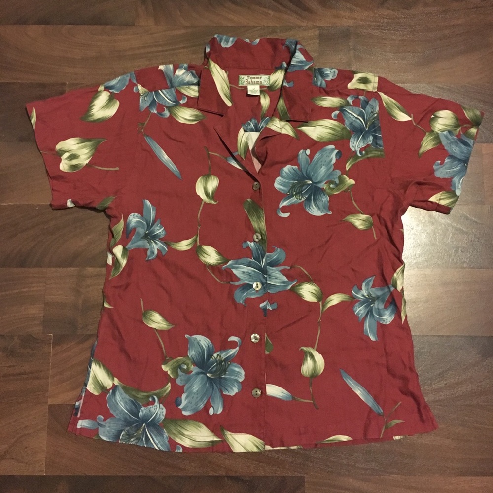 Tommy Bahama Silk Shirt, Size M